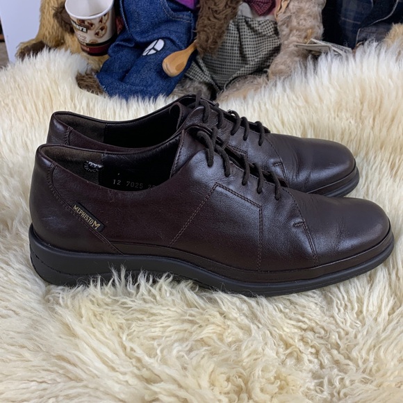 Women’s Mephisto Brown Leather Shoes - Picture 3 of 12